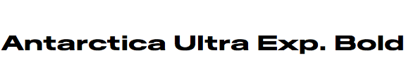 Antarctica Ultra Expanded Bold
