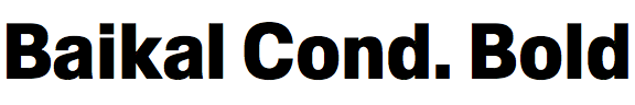 Baikal Condensed Bold