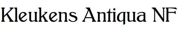 Kleukens Antiqua NF