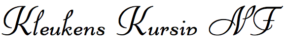 Kleukens Kursiv NF