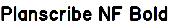 Planscribe NF Bold
