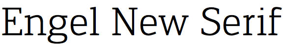 Engel New Serif