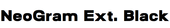 NeoGram Extended Black