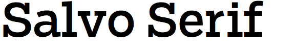 Salvo Serif