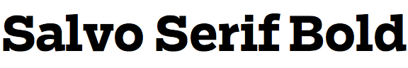 Salvo Serif Bold