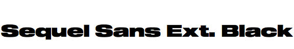 Sequel Sans Extended Black