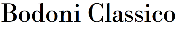 Bodoni Classico