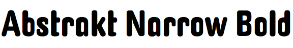 Abstrakt Narrow Bold