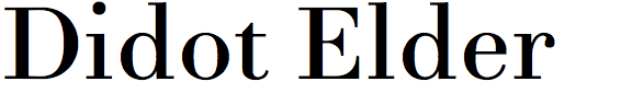 Didot Elder