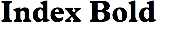 Index Bold