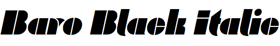 Baro Black Italic