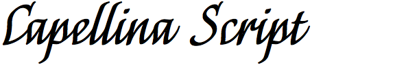 Capellina Script