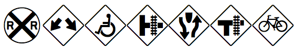 PIXymbols Highway Signs