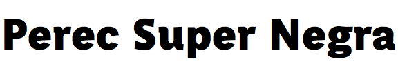 Perec Super Negra