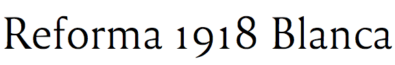 Reforma 1918 Blanca
