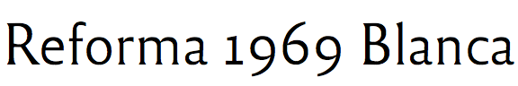 Reforma 1969 Blanca