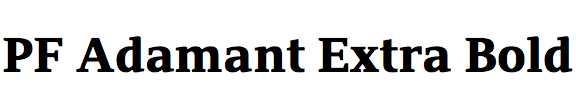 PF Adamant Extra Bold