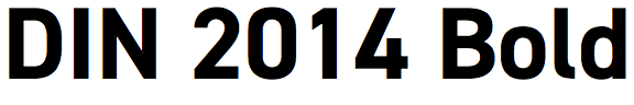 DIN 2014 Bold