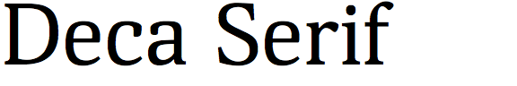 Deca Serif