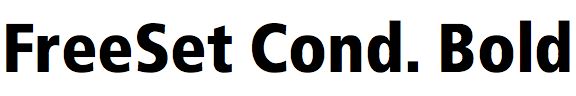 FreeSet Condensed Bold