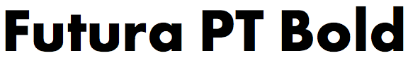 Futura PT Bold