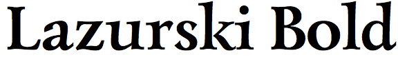 Lazurski Bold