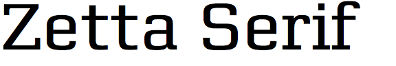 Zetta Serif