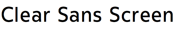 Clear Sans Screen