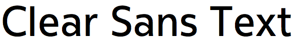 Clear Sans Text