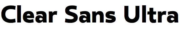 Clear Sans Ultra