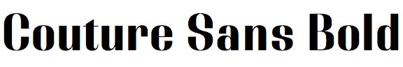 Couture Sans Bold