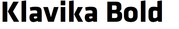 Klavika Bold