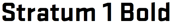 Similar Free Fonts for Stratum 1 Black OT