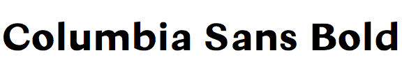 Columbia Sans Bold