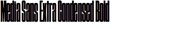 Media Sans Extra Condensed Bold