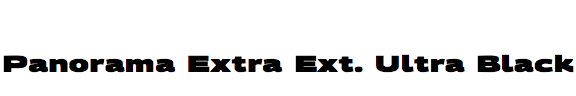 Panorama Extra Extended Ultra Black
