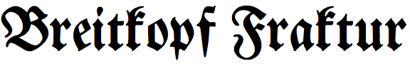 Breitkopf Fraktur