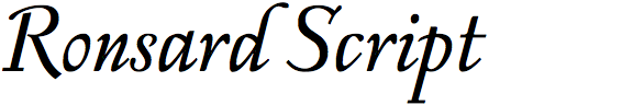 Ronsard Script