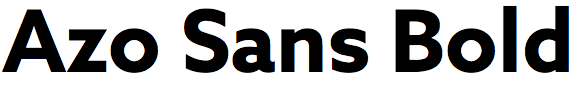 Azo Sans Bold