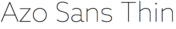 Azo Sans Thin