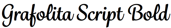 Grafolita Script Bold