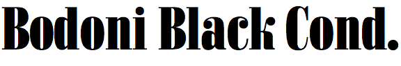 Bodoni Black Condensed