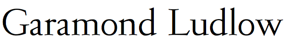 Garamond Ludlow
