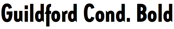 Guildford Condensed Bold