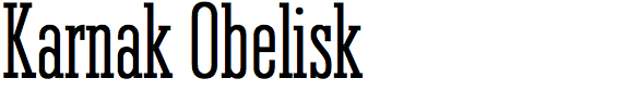 Karnak Obelisk