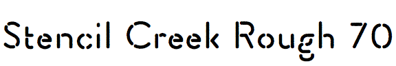 Stencil Creek Rough 70