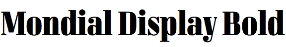 Mondial Display Bold