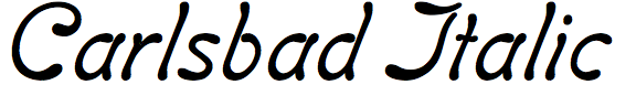 Carlsbad Italic