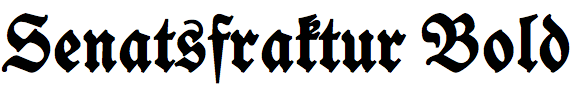 Senatsfraktur Bold