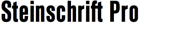 Steinschrift Pro
